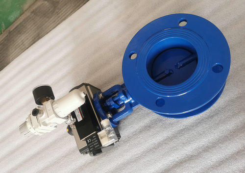 RTO、VOCS煙氣處理氣動蝶閥_除塵氣動通風蝶閥